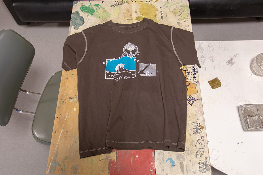 Road to Noto 墨染めTシャツ by 細野晃太朗