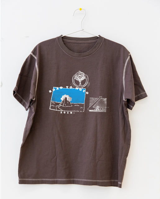 Road to Noto 墨染めTシャツ by 細野晃太朗